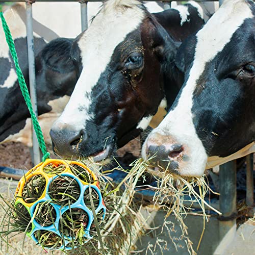 2 Pack Horse Treat Ball Hay Feeder Toy (Colorful)