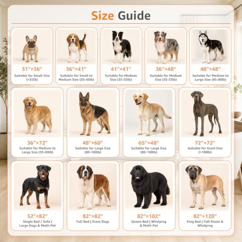 Washable Pee Pads for Dogs (48"*48" Gray)