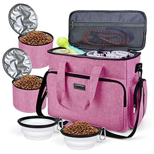 Dog Travel Bag (Pink / Large)