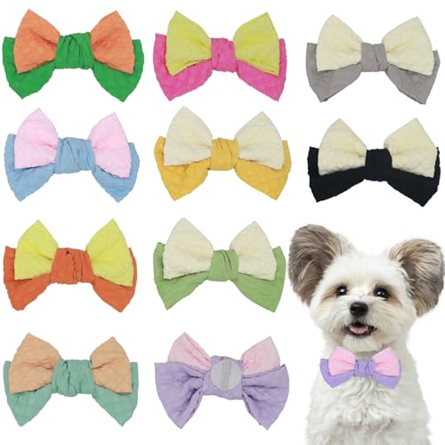 10 PCS Dog Bow Ties (Medium)