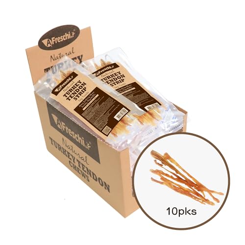 All Natural Turkey Tendon for Dogs (10 Count (Pack of 1))