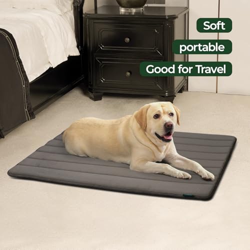 Dog Crate Pad (48.0"L x 30.0"W x 0.8"Th / Brown, 1 Pack)