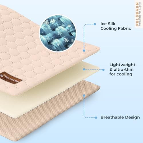 Dog Cooling Mat (Light Beige / X-Small)