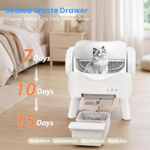Self Cleaning Litter Box with APP