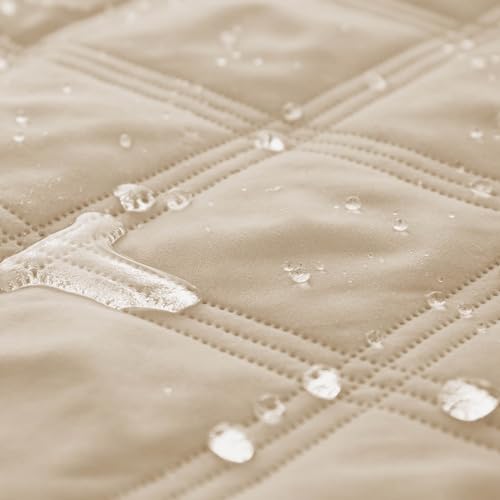 Waterproof Dog Bed Cover Pet Blanket with Anti (30x60 Inch (Pack of 1) / Beige)
