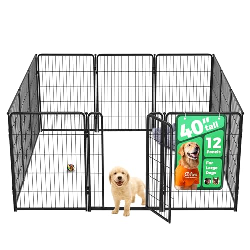 Homeplus Indoor Dog Playpen (Black / 40"H)