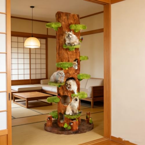 91" Tall Cat Tree for Indoor Cats