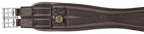 Contoured Chafeless Girth for Horses (Brown / 52“)