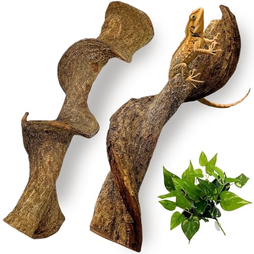2Pcs Reptile Climbing Branches Decor (2PCS|XL:2.50-3.25"D,13"L)