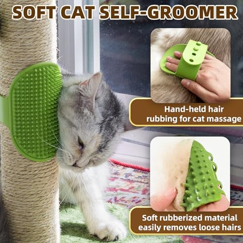 Cat Scratching Post 33'' Tall with Toy (Palm Green-33 Inches)