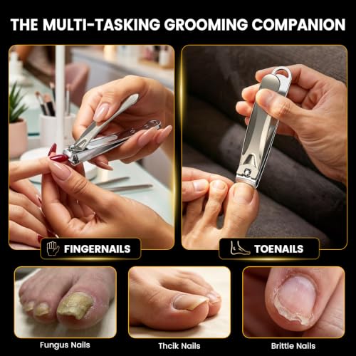 Big Toe Nail Clipper for Men & Women (Champagne / Big - Set of 1)