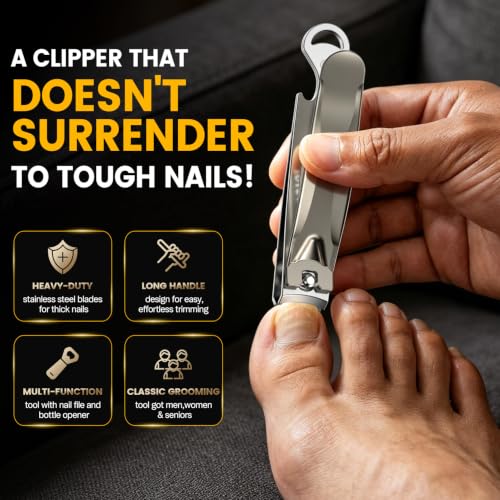 Big Toe Nail Clipper for Men & Women (Champagne / Big - Set of 1)
