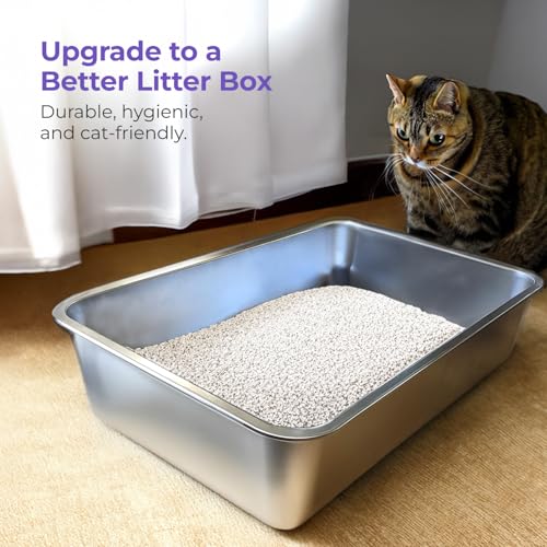 Stainless Steel Cat Litter Box (X-Large)