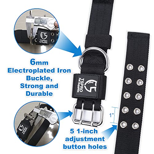 Heavy Duty Tactical Dog Collar with Patch (L/XL – Fits Neck 19.5"-23.5" / Basic Black)