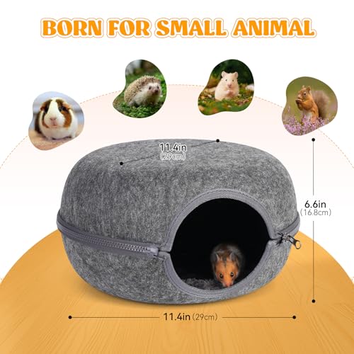 Guinea Pig Hideout 2 Pack (Dark Grey & Dark Grey)