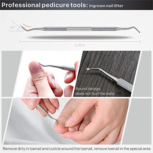 Toenail Clippers for Seniors Thick Toenails (Hermes Orange+Nail clippers with catcher)