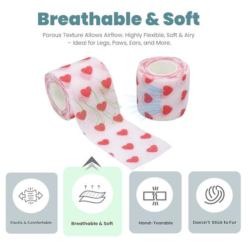 Pet Bandage 6 Rolls (Checkered)