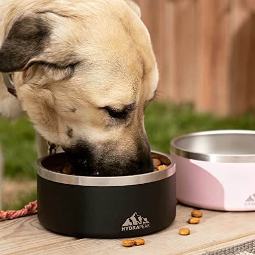 Dog Bowl, Non-Slip Stainless Steel Water and Food Dish, 4 Cup (White) (White / 4 Cup)