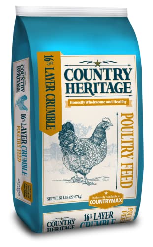 Country Heritage 50LB Chicken Layer Crumble 16% Protein (Layer Crumble / 50 Pound (Pack of 1))