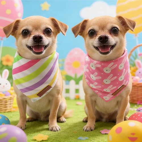 Easter Dog Bandanas 2 Pack (Easter / Large)