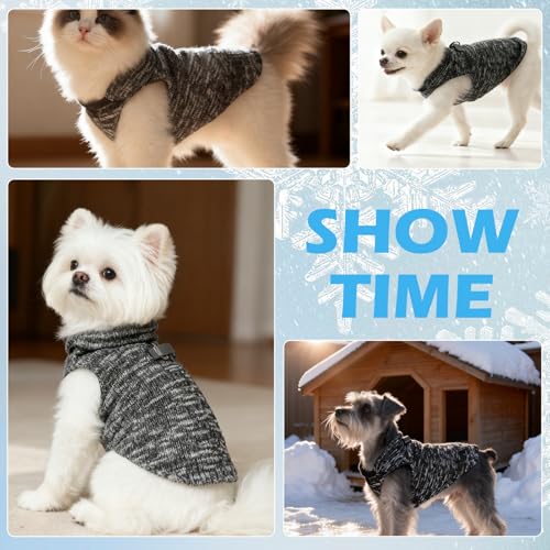 Fleece Dog Sweater (Mixed Grey / Medium)