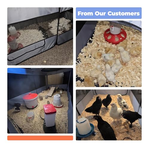 Small Animals Playpen Pop up Small Pet Cage Enclosure Tent Chick Run Brooder Coop Foldable Kennel for Kitten Ferret Puppy Guinea Pig Rabbit Hamster Chinchillas (Gray)