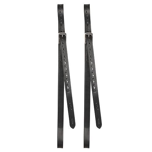 Exion Stirrup Leathers for English Saddles (Black / 135 cm / 54")