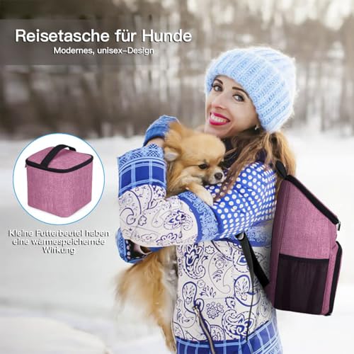 Dog Travel Bag (Light pink-A)