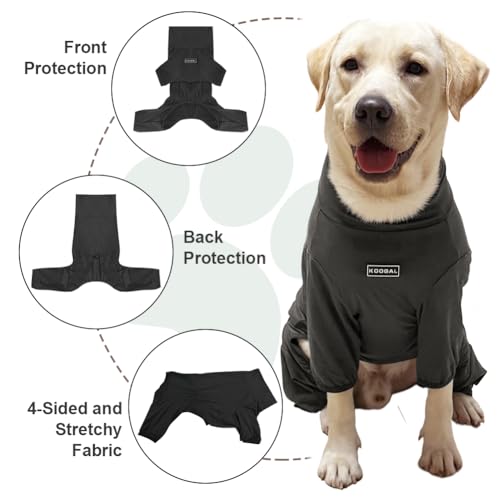 Dog Pyjamas PJS Sweater Clothes and Home Clothing Suitable for Small to Medium Breeds of Dogs (Thin Gray / L)