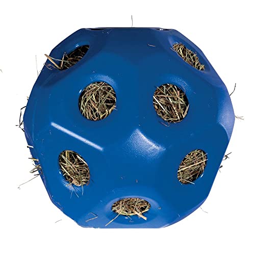 Slow Feed Hay Ball Feeder for Horses (Blue)
