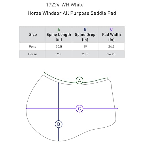 Windsor All Purpose Saddle Pad (White / Horse)