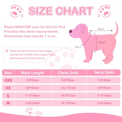 Dog Sweaters for Small Dogs (Medium (Chest 16.1in) / Pink leopard)