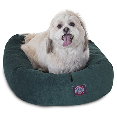 Villa 24 Inch Shredded Memory Foam Dog Bed for Small Sized Dog 24x19x7 Inch (Marine)
