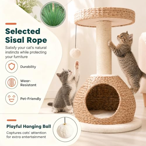 28 inch Modern Cat Tree (28 inches / Beige)