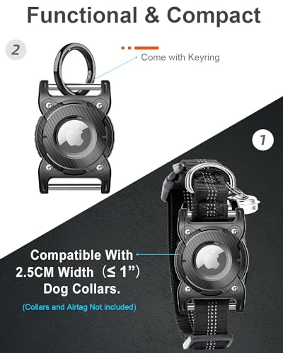 for Airtag Dog Collar Holder (Red / 1 Pack)