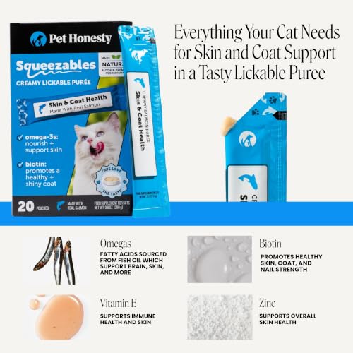 Vet Backed Cat Skin & Coat Supplement Puree (20-Day Supply)