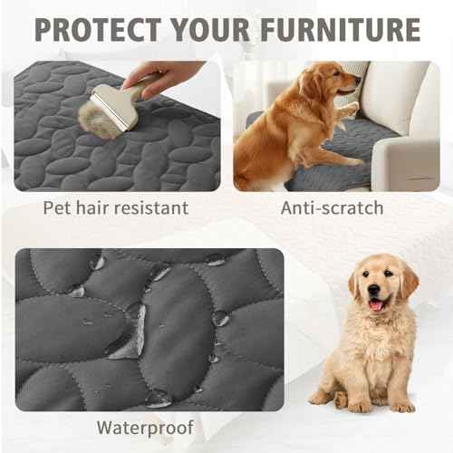 Waterproof Pet Bed Cover Anti (30x80 Inch (Pack of 1) / Darkgrey)