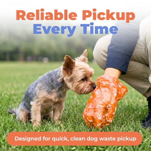 Poop Bags for Dogs (Orange / 150 Bags)