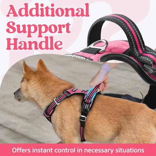 Dog Harness for Large (Pink / X-Large)