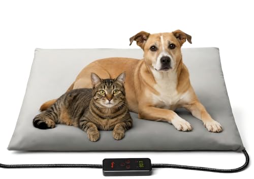 Heated Pet Mat (Grey / 35.0"L x 24.0"W x 0.6"Th)