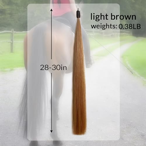 28 30 IN Long 3 (3/8 LB Light Chestnut - Braided Loop)