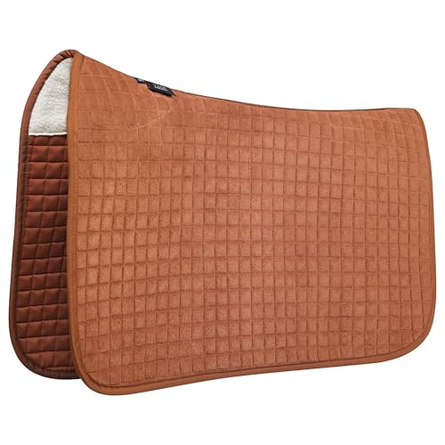 All Purpose Square Quilted Western Saddle Pad (Brown)