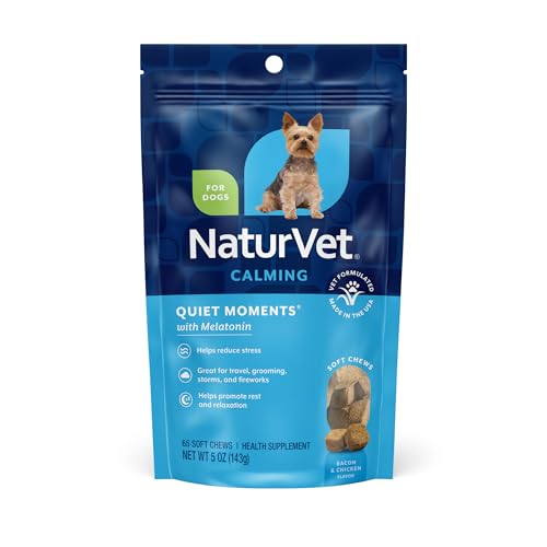 Quiet Moments Calming with Melatonin Dog Supplement (65 Count (Soft Chews))