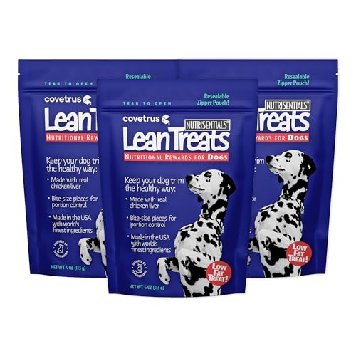 Nutrisential Lean Treats for Dogs (3 Pack (4 Ounce Bags))
