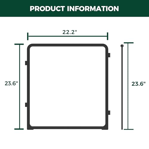 2 Add on Acrylic Panels for AuraSpace Pro Dog Playpen (Black / 24"H)