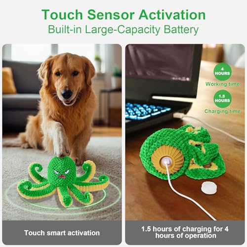 Interactive Dog Toys Octopus (Green)