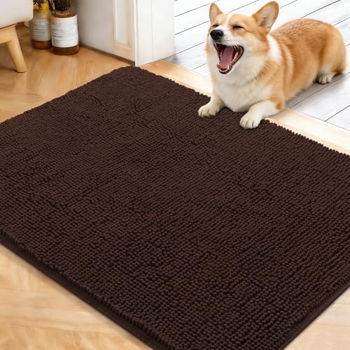 Dog Door Mat for Muddy Paws 40x32 (Brown / 40" X 32")