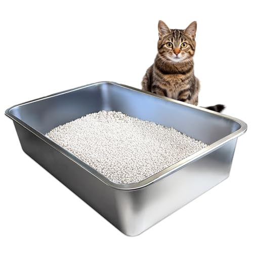 Stainless Steel Cat Litter Box (X-Large)