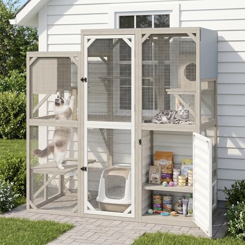 Catio Outdoor Cat Enclosure Large Walk (65.0"L x 29.5"W x 67.1"H)