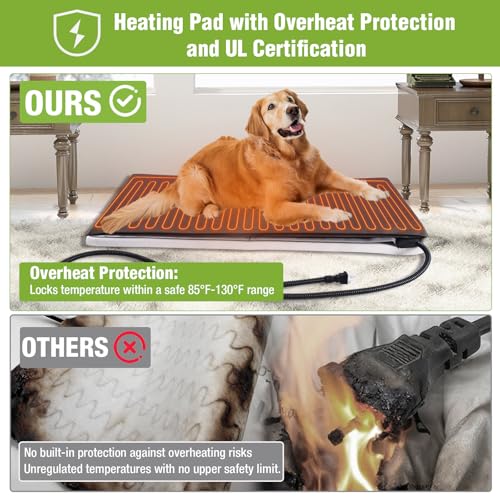 Extra Large Heated Dog House Insulated Outdoor Dog House XXL Weatherproof Dog Shelter with Safe Heating Pad